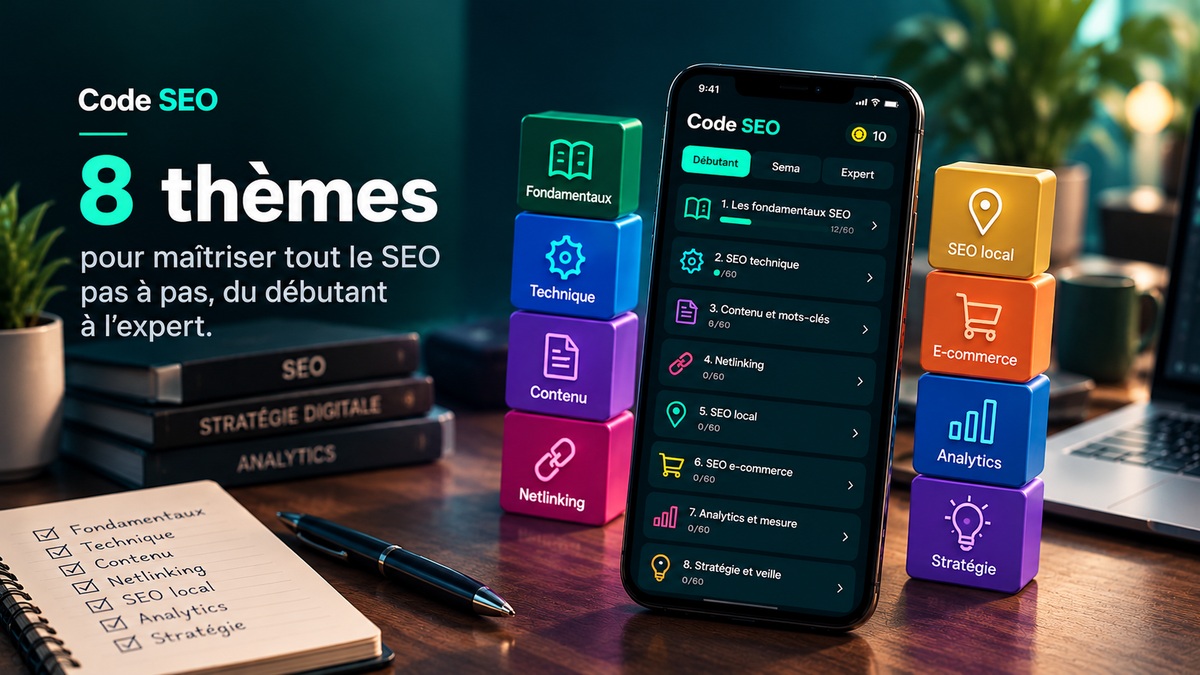 Apprendre le seo, 8 thématiques SEO, james ekamby